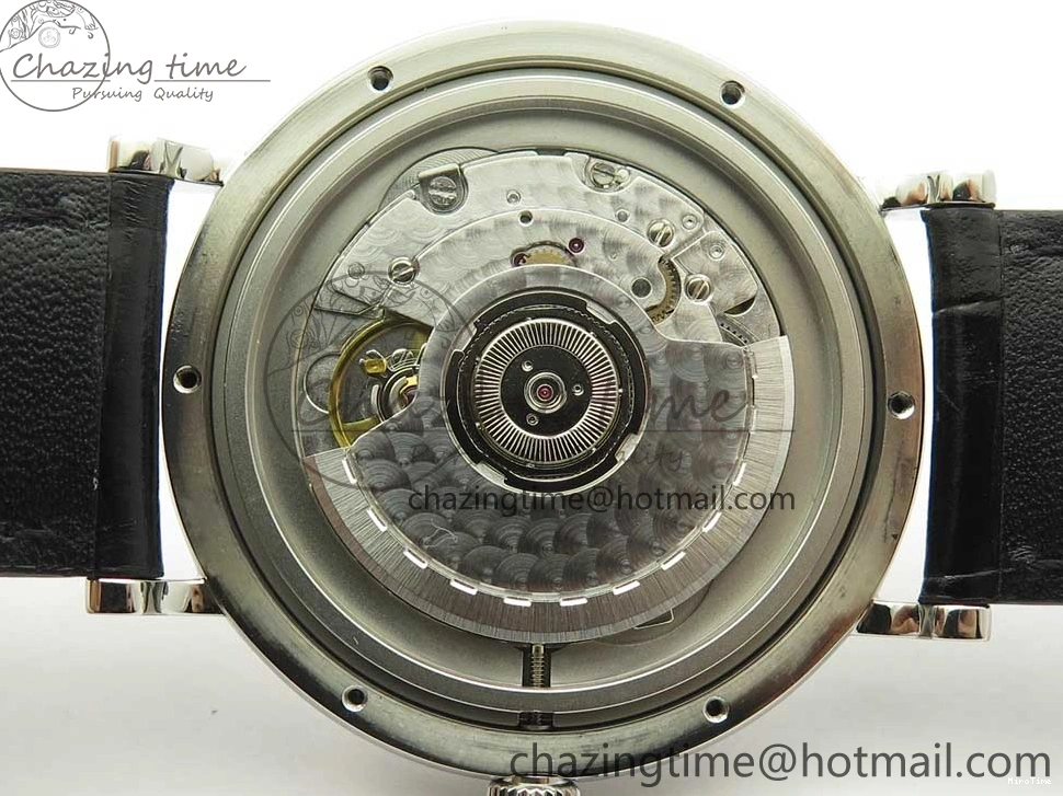 MIROTIME 1230 Portofino Automatic SS FKF 1:1 Best Edition White Dial SS Markers on Black Leather Strap A QuickDry 7138